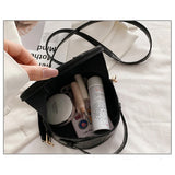 Circular Shoulder Bag for Women Small PU Leather Purse