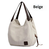 Large Capacity Women's Shoulder Bag Vintage PU Leather