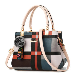 Plaid Shoulder Bag for Women Crossbody Totes Handbag Summer Style