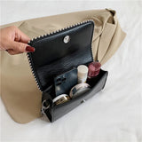 Suede Shoulder Bag Chain Handbag Crossbody Purse Bead Tote Small Pocket