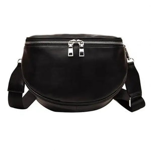 Women Solid Faux Leather Small Crossbody Shoulder Bag