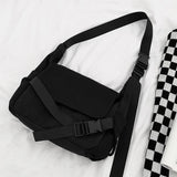 Canvas Soft Unisex Shoulder Bag Harajuku Students Street Vintage Cross-body