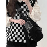 Canvas Soft Unisex Shoulder Bag Harajuku Students Street Vintage Cross-body