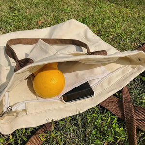 Canvas Shoulder Bag Harajuku Schoolbag Shopper Bag
