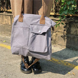 Canvas Shoulder Bag Harajuku Schoolbag Shopper Bag