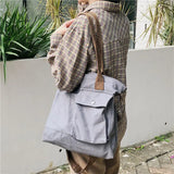 Canvas Shoulder Bag Harajuku Schoolbag Shopper Bag