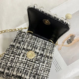 Sweet Vintage Shoulder Bag with Pearls Beading Handle