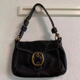 Shoulder Crossbody Bag Women Saddle Handbag Purse PU Leather Solid Color