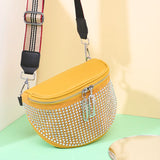 Shoulder Bags Diamond Decoration Handbags Oxford Cloth Multi-Purpose Chest Bag