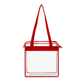 PVC Transparent Shoulder Bag for School Gym Travel Waterproof Bag