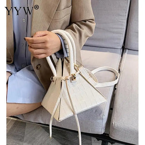 Mini Triangle Shoulder Bag for Women Crossbody Purse