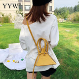 Mini Triangle Shoulder Bag for Women Crossbody Purse