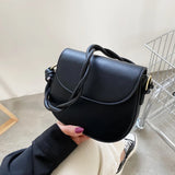Women's PU Messenger Bag All-match Crossbody Square Bag
