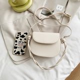 Women's PU Messenger Bag All-match Crossbody Square Bag