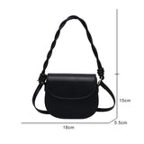 Women's PU Messenger Bag All-match Crossbody Square Bag