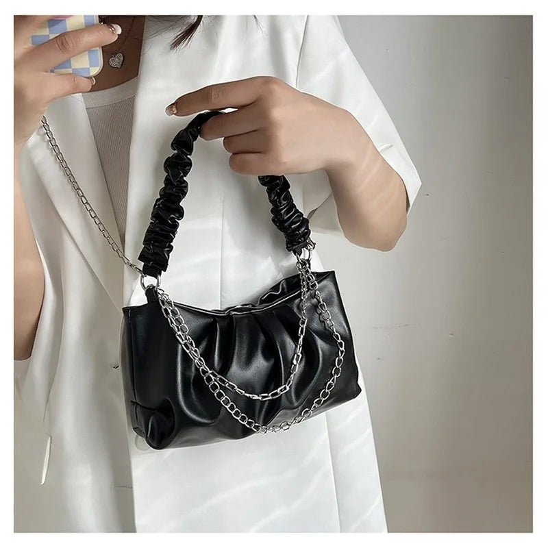 Casual Crossbody Bags For Women Pu Leather Solid Handbags