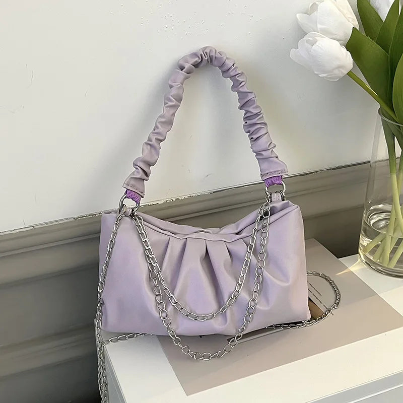 Casual Crossbody Bags For Women Pu Leather Solid Handbags