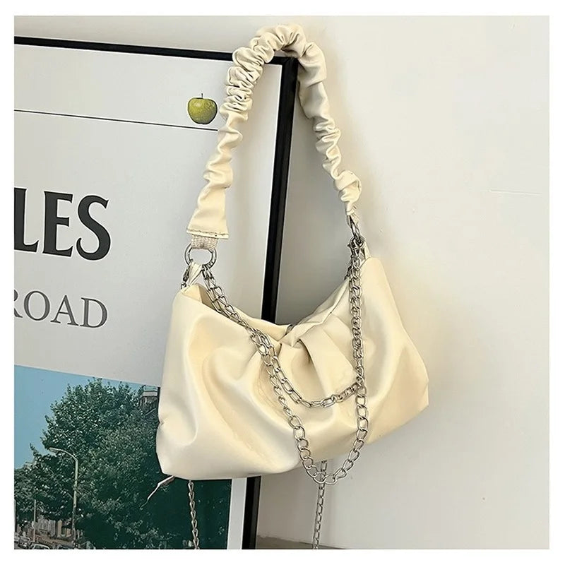 Casual Crossbody Bags For Women Pu Leather Solid Handbags
