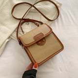 Women's Messenger Bag Contrast Handbag Casual Shoulder Bag