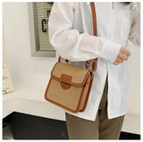 Women's Messenger Bag Contrast Handbag Casual Shoulder Bag