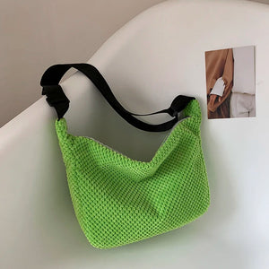 Women's Large Capacity Knitting Shoulder Bag