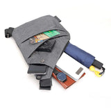 Men Business Style Canvas Messenger Bag Crossbody Chest Bag