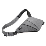 Men Business Style Canvas Messenger Bag Crossbody Chest Bag