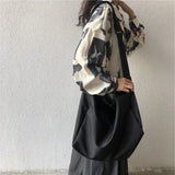 Japanese Style Nylon Shoulder Bag Large Capacity Brief Crossbody