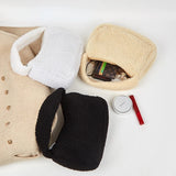 Plush Fluffy Totebag Women Soft Winter Underarm Bag