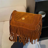 Tassel Messenger Bag Women's Crossbody Bag Small Square Bag