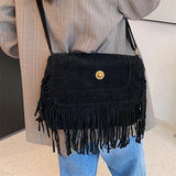 Tassel Messenger Bag Women's Crossbody Bag Small Square Bag