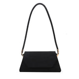 Vintage French Shoulder Bag Matte PU Office Ladies Handle-pouch