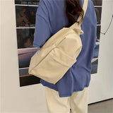 Canvas Shoulder Bag Women Casual Harajuku Crossbody Handbag
