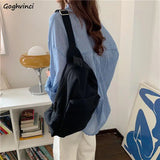 Canvas Shoulder Bag Women Casual Harajuku Crossbody Handbag