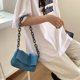Acrylic Underarm Shoulder Bag Women Retro Handbag