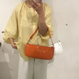 Shoulder Bags Women Bright PU Leather Zipper Female All-match Daily Handbag
