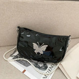Shoulder Bags Women Butterfly Diamonds Crossbody Chains Zipper Teens