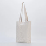 Shoulder Bag Women Canvas Lace Embroidery Student Book Sweet Casual