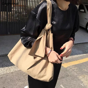 Canvas Casual Tote Large Capacity Shoulder Bag