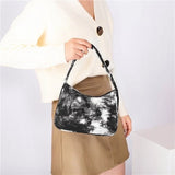 Shoulder Bags Women Canvas Tie-dye Vintage Underarm Bag All-match