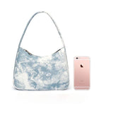 Shoulder Bags Women Canvas Tie-dye Vintage Underarm Bag All-match