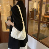 Canvas Shoulder Bag Women Large Capacity Handbag School Travel Tote Vintage