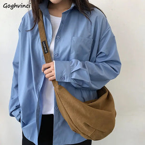 Canvas Zipper Shoulder Bag All-match Crossbody Harajuku High Street Ins Handbags