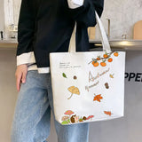 Women Cartoon Printed Shoulder Bags Large Capacity Totes