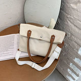 Canvas Tote Bag Women Large Capacity Shoulder Messenger Bag