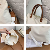 Canvas Tote Bag Women Large Capacity Shoulder Messenger Bag