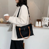 Canvas Tote Bag Women Large Capacity Shoulder Messenger Bag