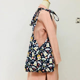 Shoulder Bags Women Dot Crossbody Canvas Large Capacity Ins Shopper Bag