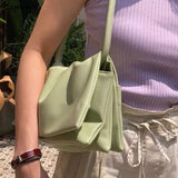 Shoulder Bags Women Cover PU Underarm Handbags Womens Style All-match