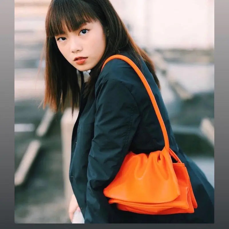 Shoulder Bags Women Cover PU Underarm Handbags Womens Style All-match